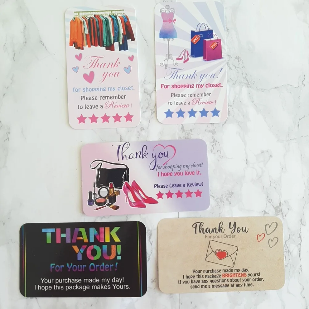 50 Thank You Cards Assorted
